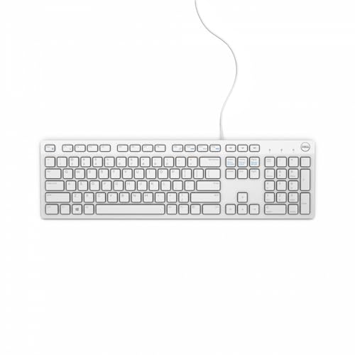 Dell KB216, Wired, Multimedia Tastatur, French (AZERTY), weiß von Dell