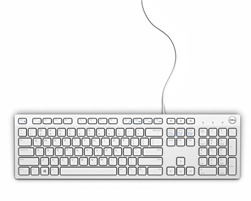 Dell KB216, Wired, Multimedia Tastatur, US International (QWERTY), weiß von Dell
