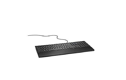 Dell KB216 USB QWERTY Portuguesisch Schwarz - Tastaturen (Standard, verkabelt, USB, Membran-Schlüsselschalter, QWERTY, schwarz) von Dell