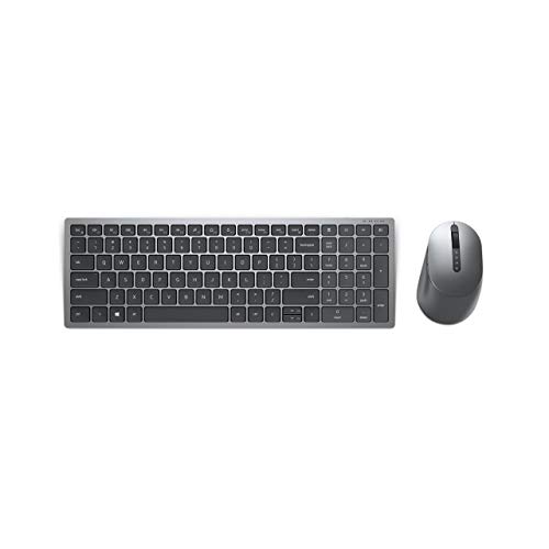 Dell KM7120W Kabelloses Bluetooth-Tastatur- und Maus-Set mit Mehreren Geräten, italienisches QWERTY, Titangrau von Dell