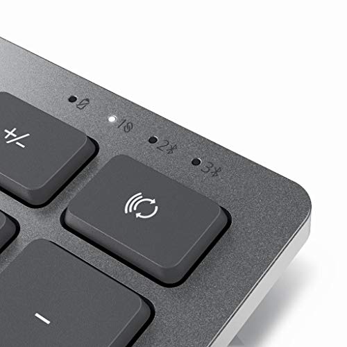 Dell KM7120W RF Tastatur kabellos + Bluetooth QWERTY Belgisch Grau Titan von Dell