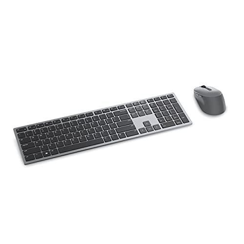 Dell KM7321W, Wireless, Multimedia, Tastatur und Maus Set, US International (QWERTY), schwarz von Dell