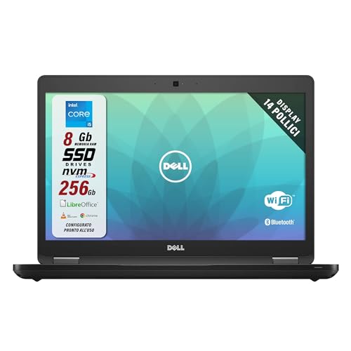 Dell Latitude 5480 14 Zoll HD Intel Core i5 256GB SSD Festplatte 8GB Speicher Windows 10 Pro Webcam Business Notebook Laptop (Generalüberholt) von Dell