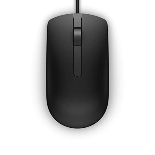 Dell MS116 USB Wired Mouse, Sapphire, BrownBox, Black, W125702095 (Sapphire, BrownBox, Black, EPEAT, Primax, EMEA, APJ (exclude China)) von Dell
