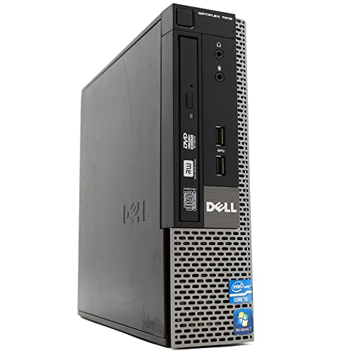 Dell Optiplex 7010 USDT Mini Desktop-PC | Core i5 bis zu 3,80 GHz Windows 11 Pro | 8 GB RAM SSD 240 GB | Serielle Schnittstelle RS232 | Small PC Unternehmen Büro Schreibtisch (überholt) von Dell
