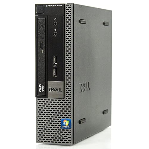 Dell Optiplex 7010 USFF Desktop-PC (überholt) Intel Core i5-3470S, RAM 8 GB, SSD 240 GB, VGA-Anschlüsse und Display-Port, WLAN, Windows 10 Pro + Office 2021 von Dell