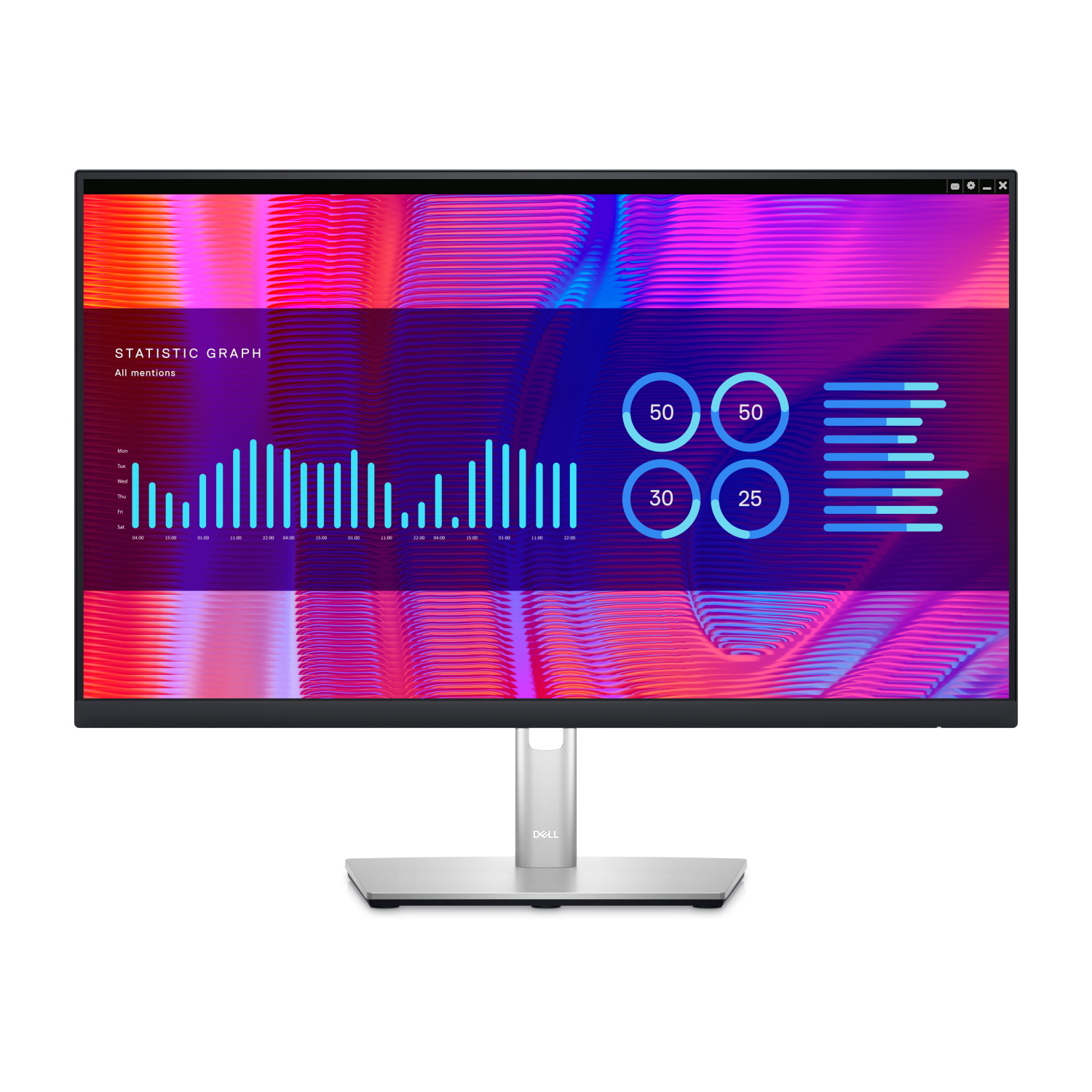 Dell P2423DE Office Monitor - Höhenverstellung, Pivot, USB-C von Dell