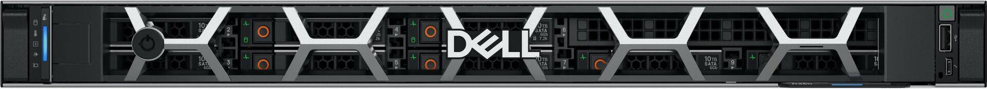 Dell PowerEdge R360 - Server - Rack-Montage - 1U - 1-Weg - 1 x Xeon E-2434 / 3.4 GHz - RAM 16 GB - SAS - Hot-Swap 6.4 cm (2.5) Schacht/Schächte - SSD 480 GB - G200eW - 1GbE - kein Betriebssystem - Monitor: keiner - BTP - Dell Smart Selection, Dell Smart (XRH14) von Dell