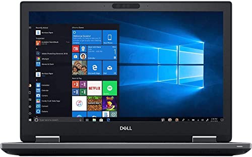 Dell Precision 7530, 39,6 cm (15,6 Zoll) FHD, 512 GB SSD, 32 GB RAM, Intel Core i7-8850H, NVIDIA Quadro P1000, Windows 10 Pro, (Generalüberholt) von Dell