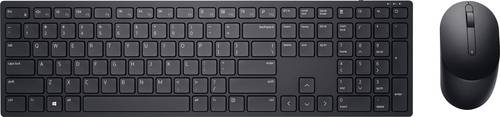 Dell Pro KM5221W Funk Tastatur, Maus-Set Deutsch, QWERTZ Schwarz von Dell