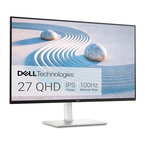 Dell S2725DS 27 Zoll QHD (2560x1440) Monitor, 100Hz, IPS, 4ms, 99% sRGB, höhenverstellbar, Eingebaute Lautsprecher, DisplayPort, 2X HDMI, 3 Jahre Garantie, Weiß von Dell
