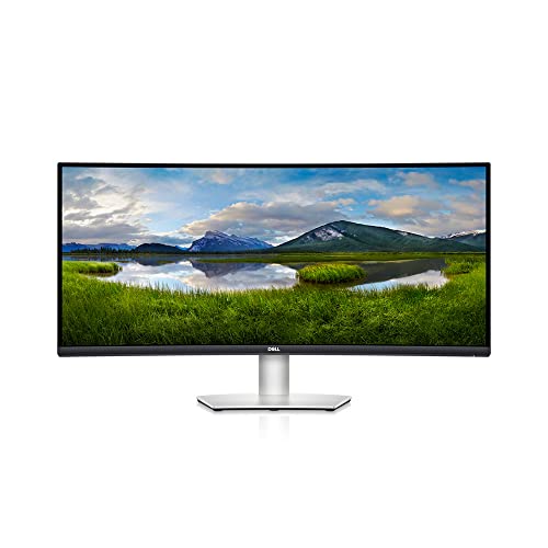 Dell S3423DWC USB-C 34 Zoll WQHD (3440x1440) 21:9 1800R Curved Monitor, 100Hz, VA, 4ms, AMD FreeSync, 99% sRGB, Eingebaute Lautsprecher, USB-C, 2x HDMI, 3x USB, 3 Jahre Garantie von Dell