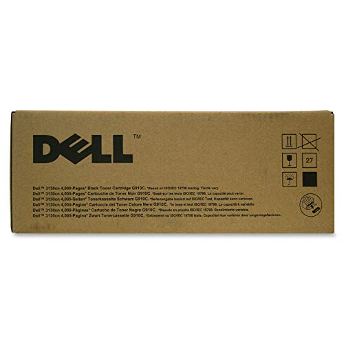 Dell Tonerkassette mit Standard-Kapazität 4.000 Seiten für Dell 3130cn Farb-Laserdrucker Schwarz von Dell