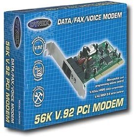 Dynex 56K V.92 PCI Internes Fax- / Sprach- / Datenmodem von Dell