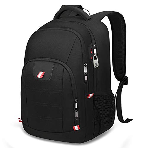 Della Gao Laptop Rucksack Herren Anti-Diebstahl Rucksack für 15,6 zoll Laptop Daypack Multifunktion Business Taschen Wasserdicht Großer mit USB-Ladeschlitz für Arbeit Reisen für Männer von Della Gao