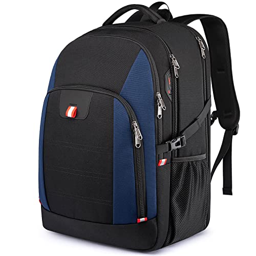 Della Gao Reise Laptop Rucksack, Anti-Diebstahl-großer Reiserucksack mit USB-Ladeschlitz, wasserabweisende College-Schule-Computer-Tasche, Geschenke für Männer und Frauen, passend für 18,4-Zoll von Della Gao