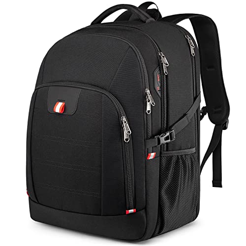 Della Gao Reise Laptop Rucksack, Anti-Diebstahl-großer Reiserucksack mit USB-Ladeschlitz, wasserabweisende Computer-Tasche, Geschenke für Männer und Frauen, passend für 18,4 Zoll Laptop von Della Gao