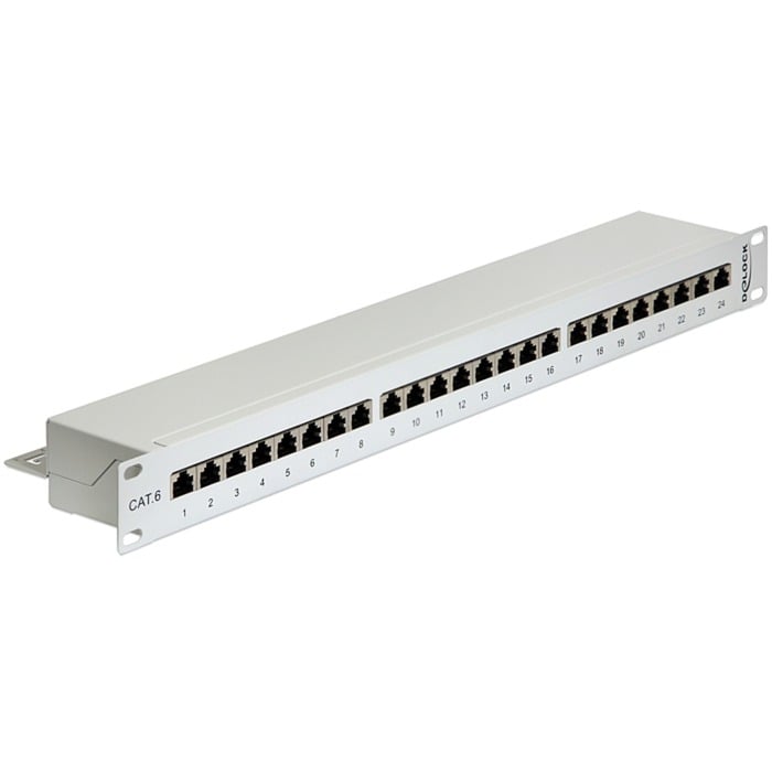 19" Patchpanel 24 Port Cat.6 von Delock