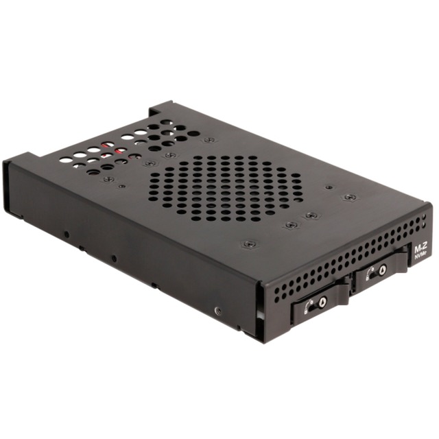3.5″ Wechselrahmen für 2 x M.2 NVMe SSD von Delock