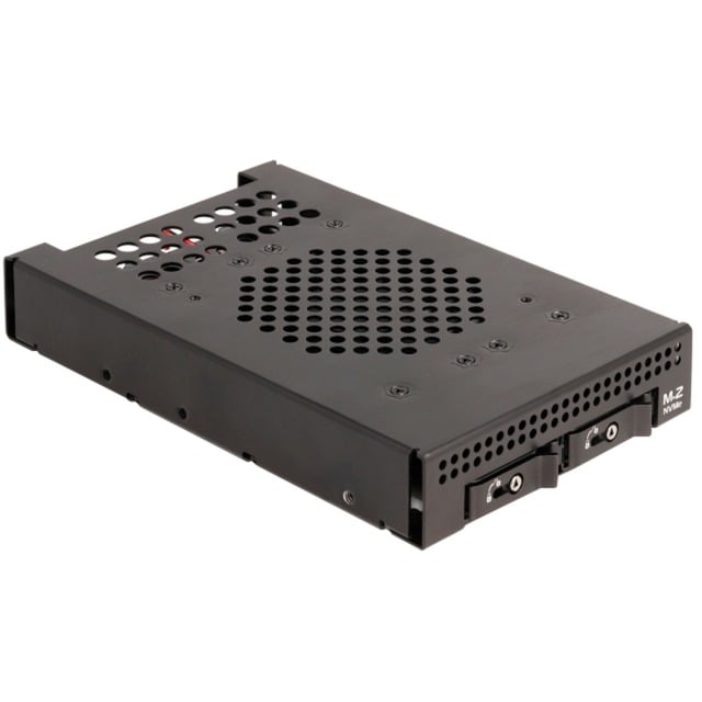 3.5″ Wechselrahmen für 2 x M.2 NVMe SSD von Delock