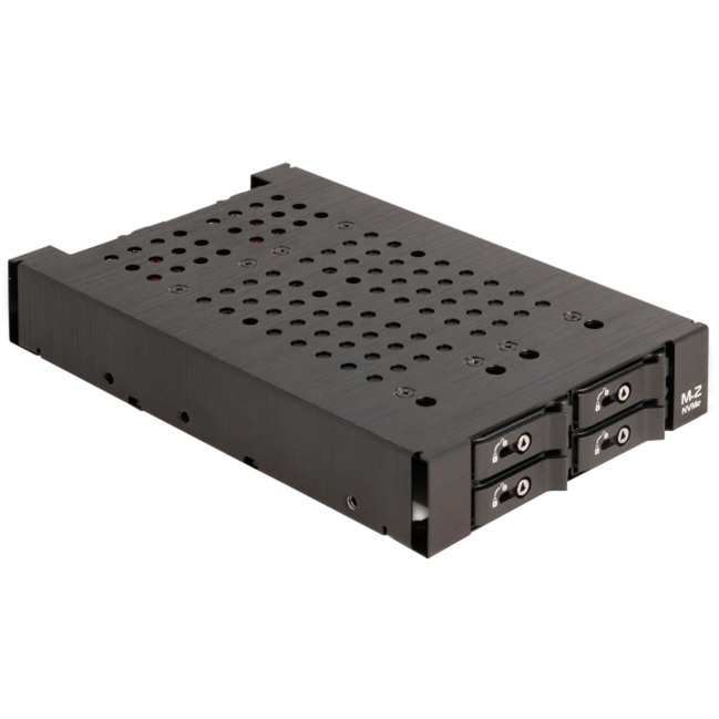 3.5″ Wechselrahmen für 4 x M.2 NVMe SSD von Delock