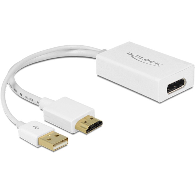 Adapter, USB-A + HDMI Stecker > DisplayPort Buchse von Delock