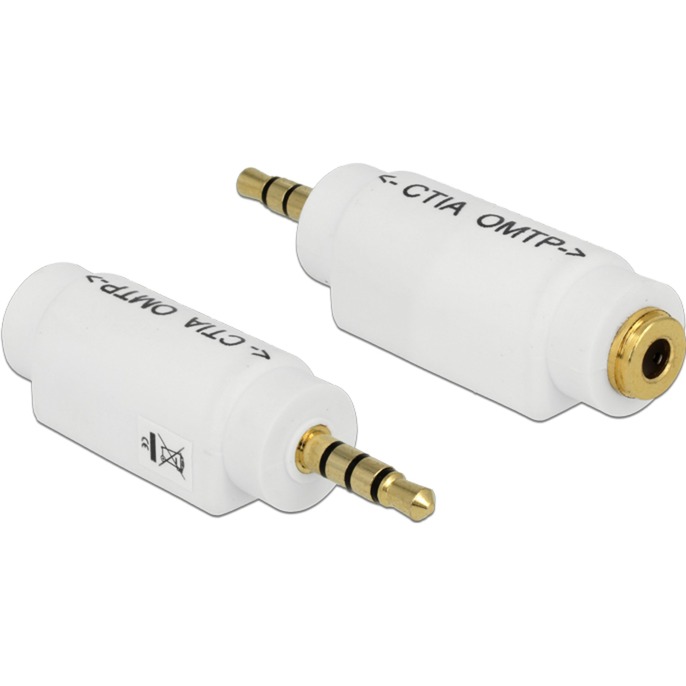 Adapter 3,5mm Klinkenstecker > 3,5mm Buchse von Delock