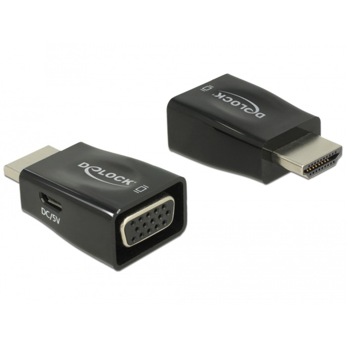 Adapter HDMI-A Stecker > VGA Buchse Adapter HDMI-A Stecker > VGA Buchse von Delock
