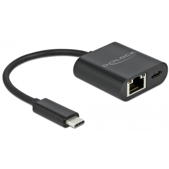 Adapter USB-C > Gigabit LAN, mit PD Anschluss von Delock