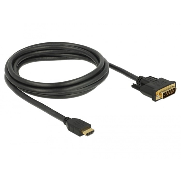 Adapterkabel HDMI > DVI 24+1 bidirektional von Delock