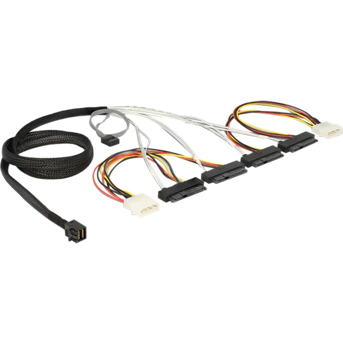 Adapterkabel miniSAS HD SSF8643 > 4x SFF8482 von Delock