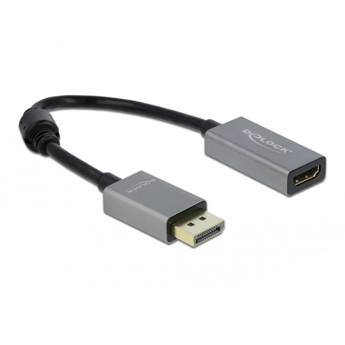 Aktiver Adapter Displayport 1.4 > HDMI Buchse 4K 60Hz von Delock