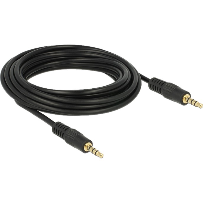 Audiokabel Klinke 3,5mm 4Pin > 3,5mm Stecker 4Pin von Delock