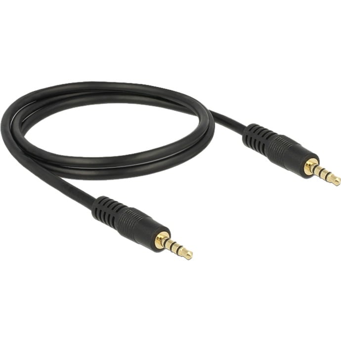 Audiokabel Klinke 3,5mm 4Pin > 3,5mm Stecker 4Pin von Delock