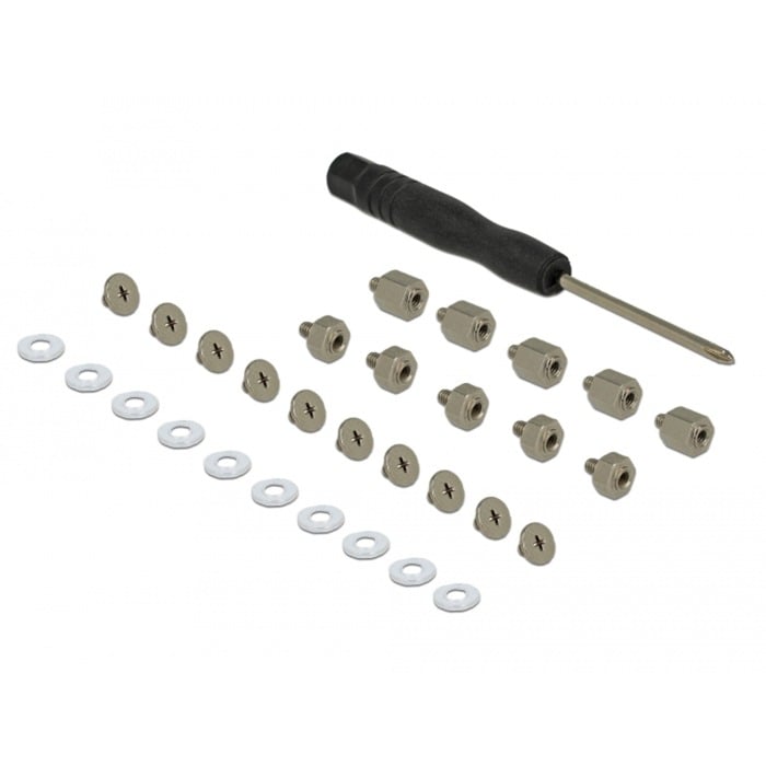 Befestigungsset für M.2 SSD / Modul, 31-teilig, Schrauben-Set von Delock