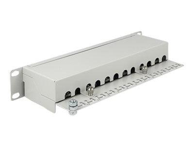 DELOCK 10 Patchpanel 12 Port Cat.6A grau von Delock