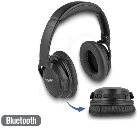 DELOCK 27181 - Bluetooth 5.0 Kopfhörer Over-Ear von Delock