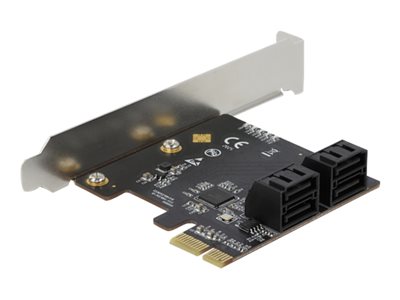 DELOCK 4 Port SATA PCI Express x1 Karte Low Profile Formfakt DELOCK 4 Port SATA PCI Express x1 Karte Low Profile Formfakt von Delock