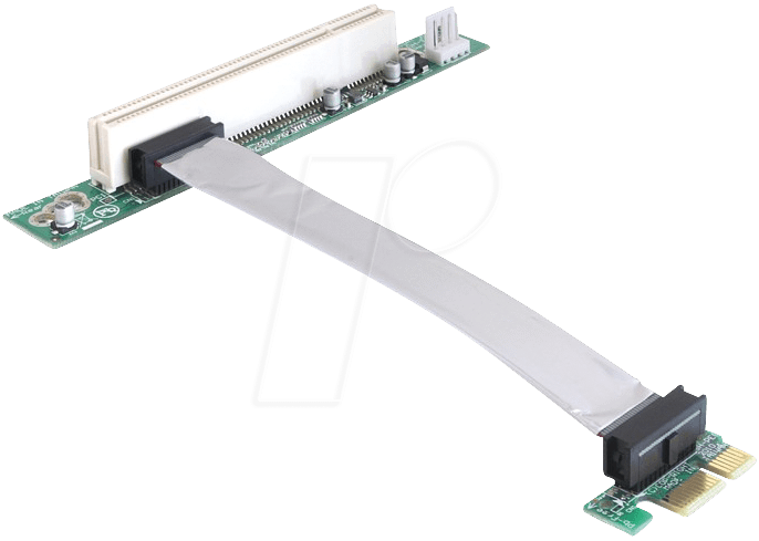 DELOCK 41857 - Riser Karte PCIe x1 > PCI, 13 cm, linksgerichtet von Delock
