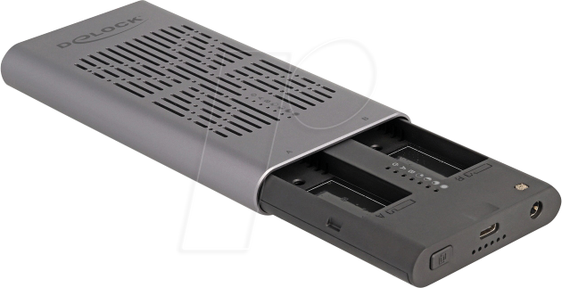 DELOCK 42027 - Externes 2x M.2 NVMe Gehäuse, Klon Funktion, USB 3.2 DELOCK 42027 - Externes 2x M.2 NVMe Gehäuse, Klon Funktion, USB 3.2 von Delock