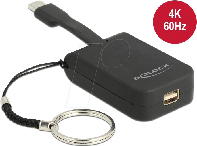 DELOCK 63939 - USB Type-C Adapter > mini DisplayPort 4K 60 Hz - Schlüsselanhäng DELOCK 63939 - USB Type-C Adapter > mini DisplayPort 4K 60 Hz - Schlüsselanhäng von Delock