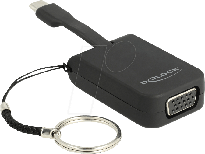 DELOCK 63941 - USB Type-C Adapter > VGA (DP Alt Mode) - Schlüsselanhänger von Delock