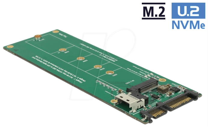 DELOCK 63953 - U.2 SFF-8654 / SATA Konverter > 1 x M.2 Key M Slot von Delock
