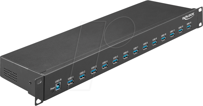 DELOCK 64039 - 19'' Industrie Hub 13 x USB 3.0 Typ-A von Delock
