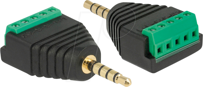 DELOCK 65947 - Adapter Klinke, Stecker > Terminalblock von Delock