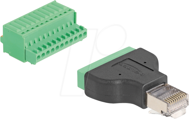 DELOCK 66243 - RJ50 Stecker / Terminalblock, Adapter von Delock