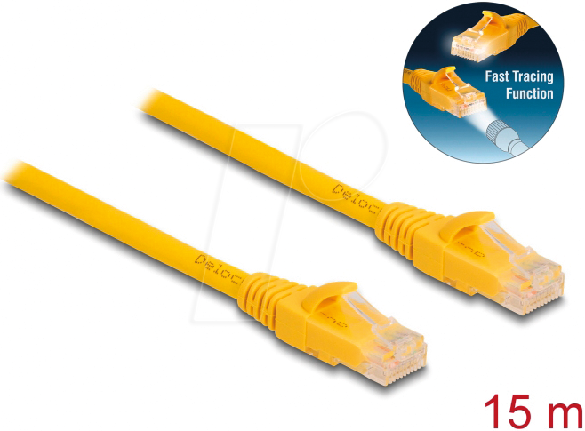 DELOCK 80106 - Patchkabel Cat.6A U/UTP Fast Tracing 15 m DELOCK 80106 - Patchkabel Cat.6A U/UTP Fast Tracing 15 m von Delock