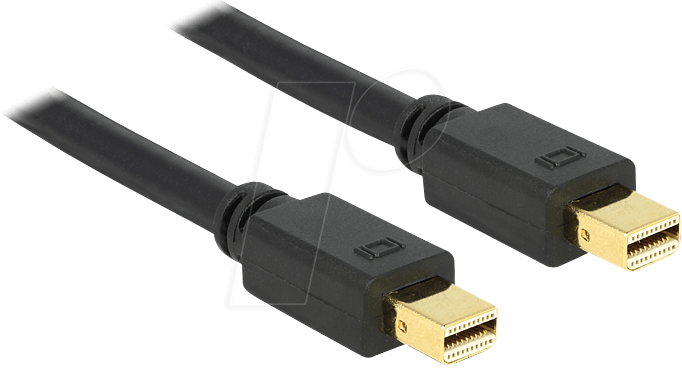 DELOCK 83474 - DisplayPort Kabel, mini DisplayPort 1.2 Stecker, 1,5 m, schwarz von Delock