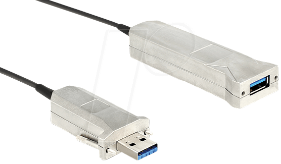 DELOCK 83740 - USB 3.0 Kabel, A Stecker auf A Buchse, Optisch, 50 m von Delock