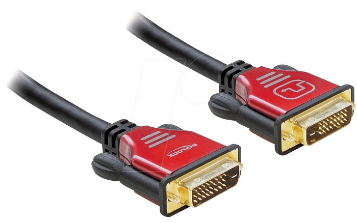DELOCK 84346 - DVI Monitor Kabel DVI 24+1 Stecker, Dual Link, 3 m von Delock